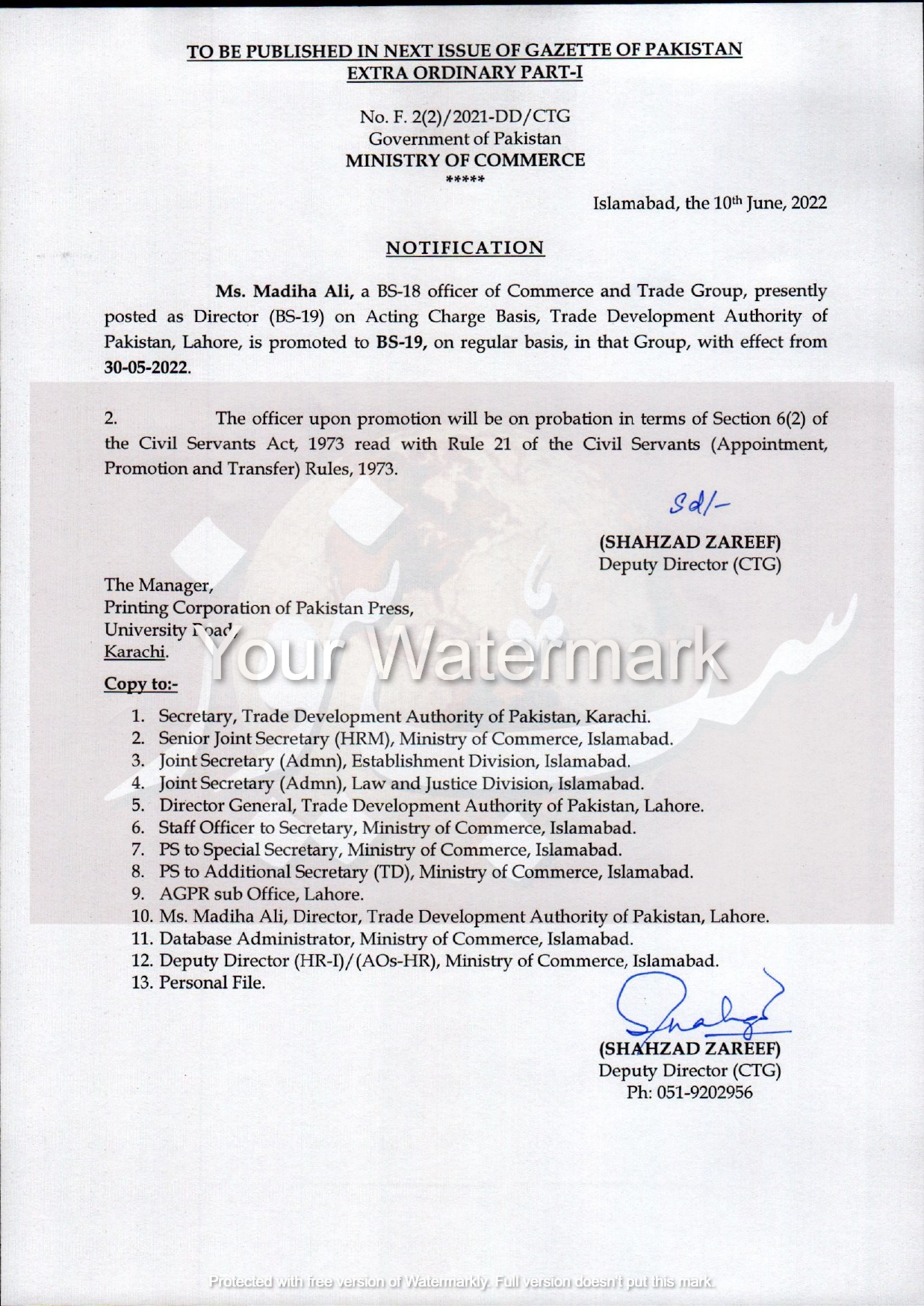 Notfication of BS 18 officers promoted to BS 19 page 0002