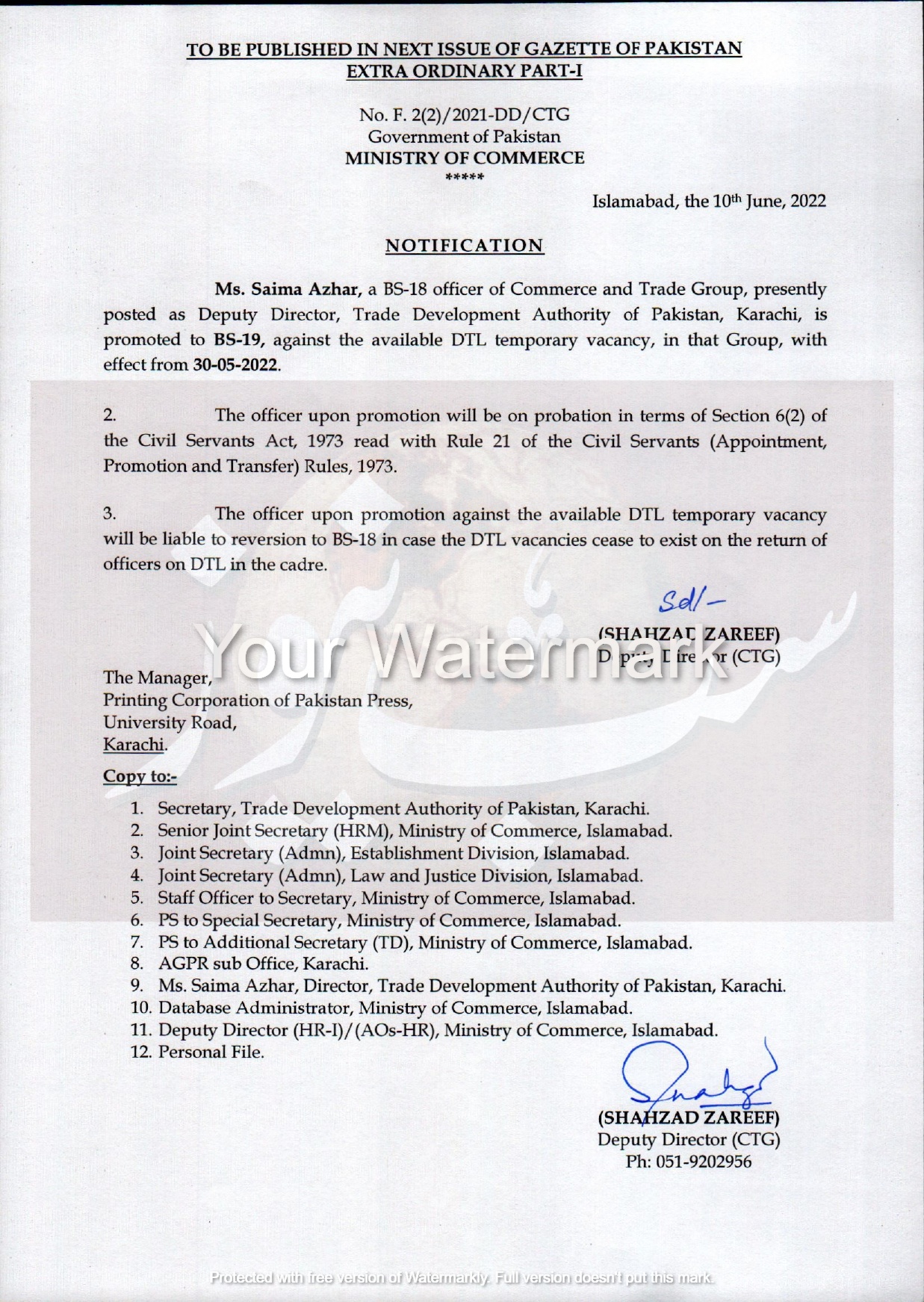 Notfication of BS 18 officers promoted to BS 19 page 0005