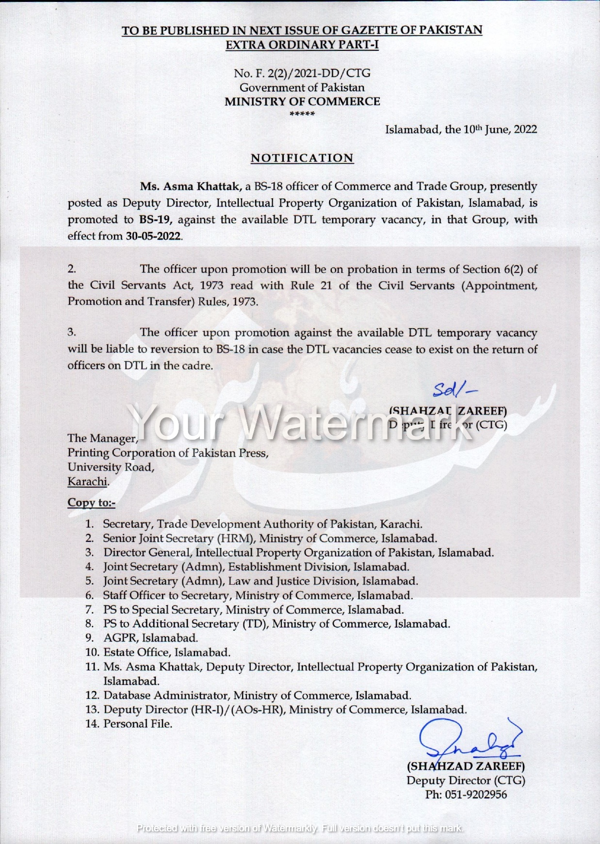 Notfication of BS 18 officers promoted to BS 19 page 0006