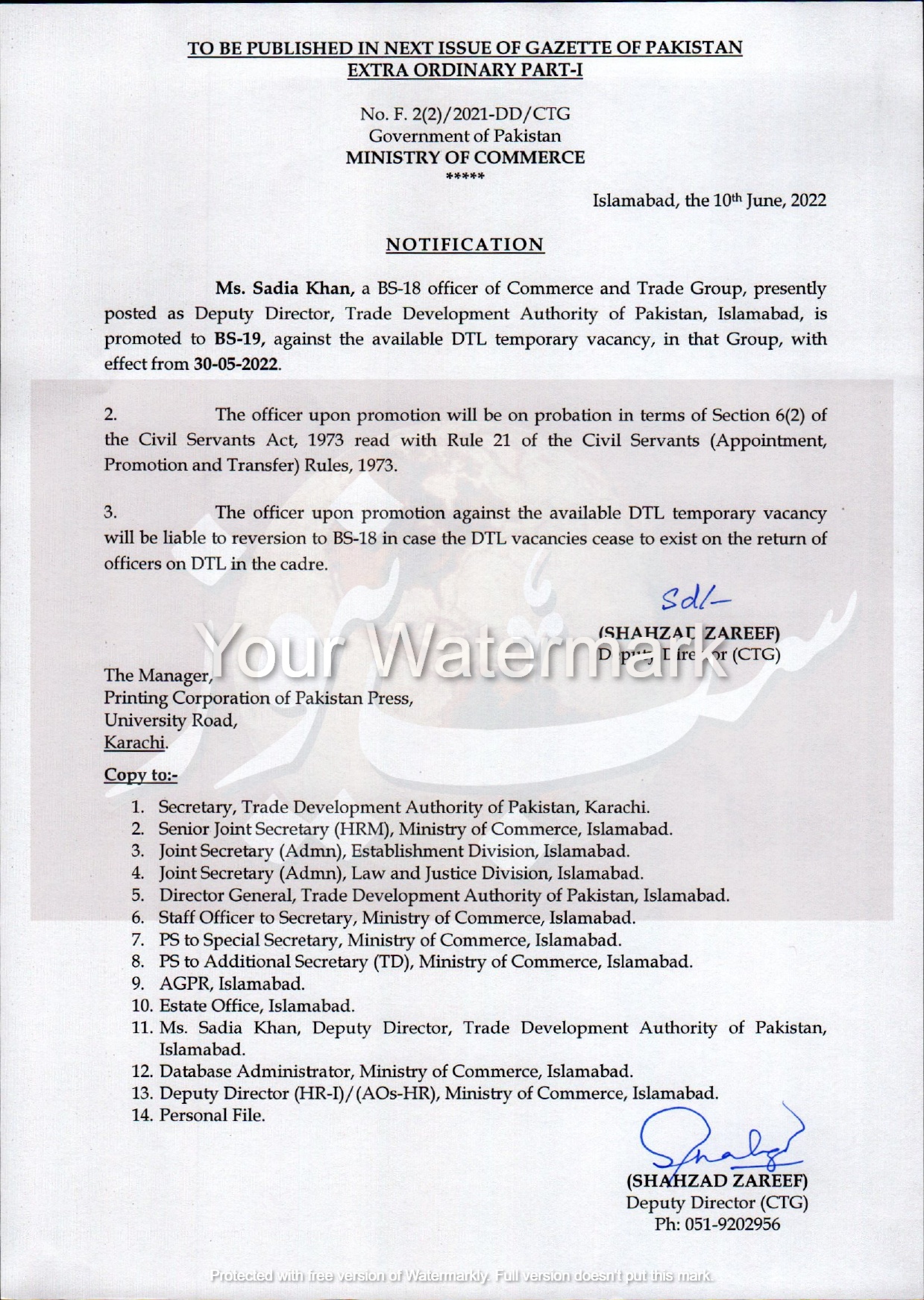 Notfication of BS 18 officers promoted to BS 19 page 0007