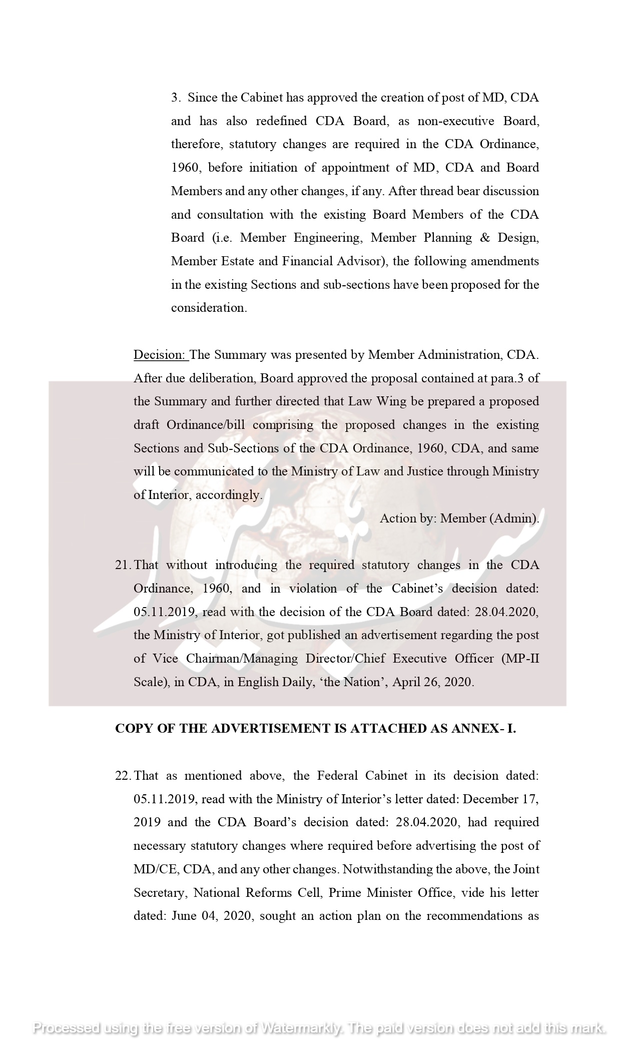 Aman Ullah Khan Vs FOP CDA 2 page 0014