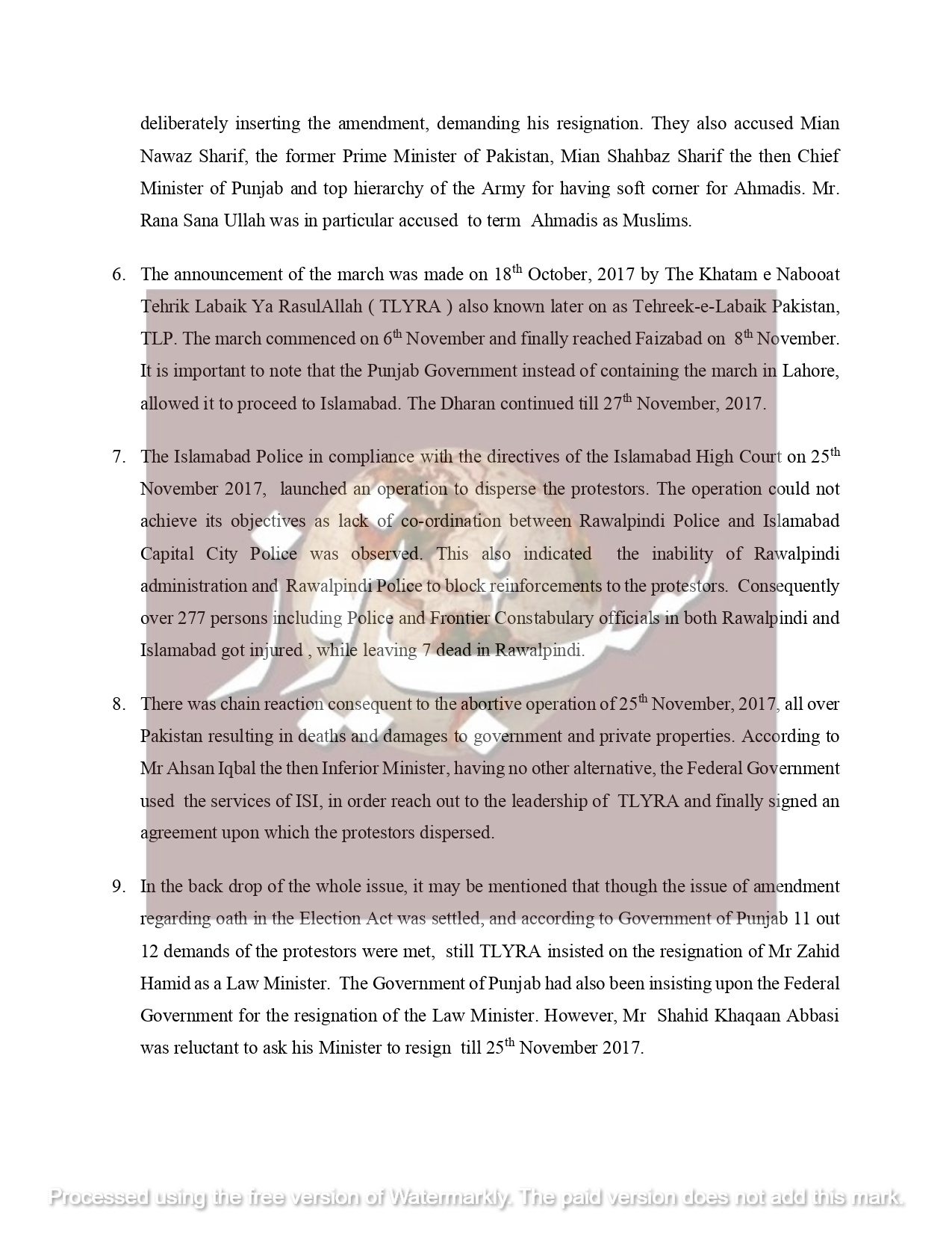 Brief on Faiz Abad Dharna Dated page 0002