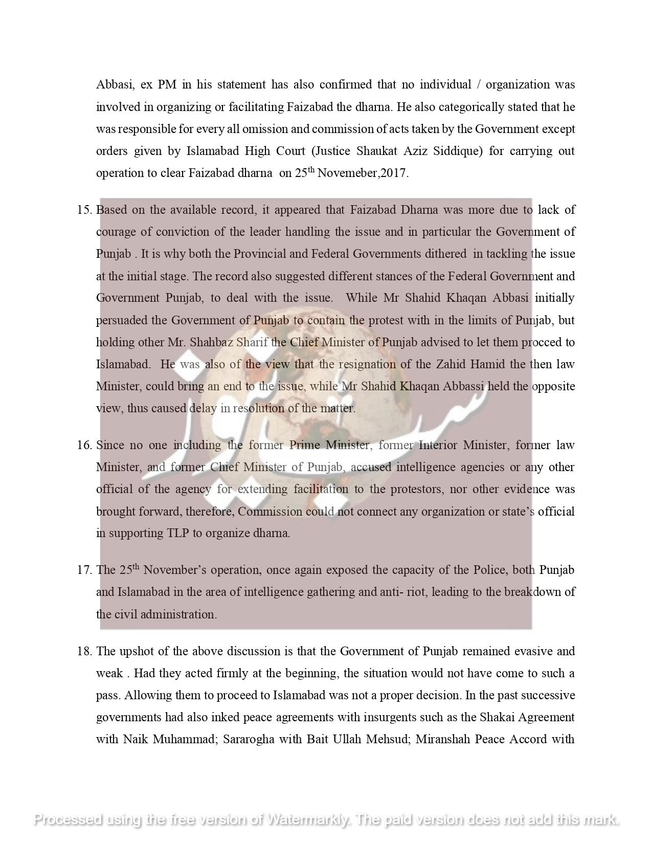 Brief on Faiz Abad Dharna Dated page 0004