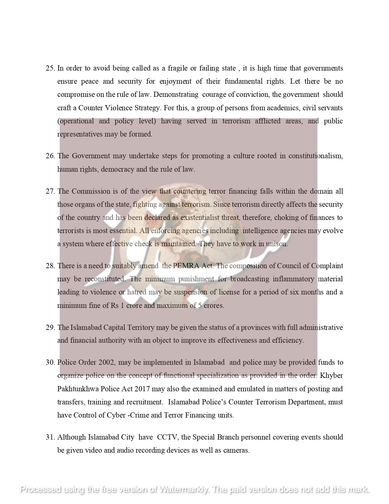 Brief on Faiz Abad Dharna Dated page 0007