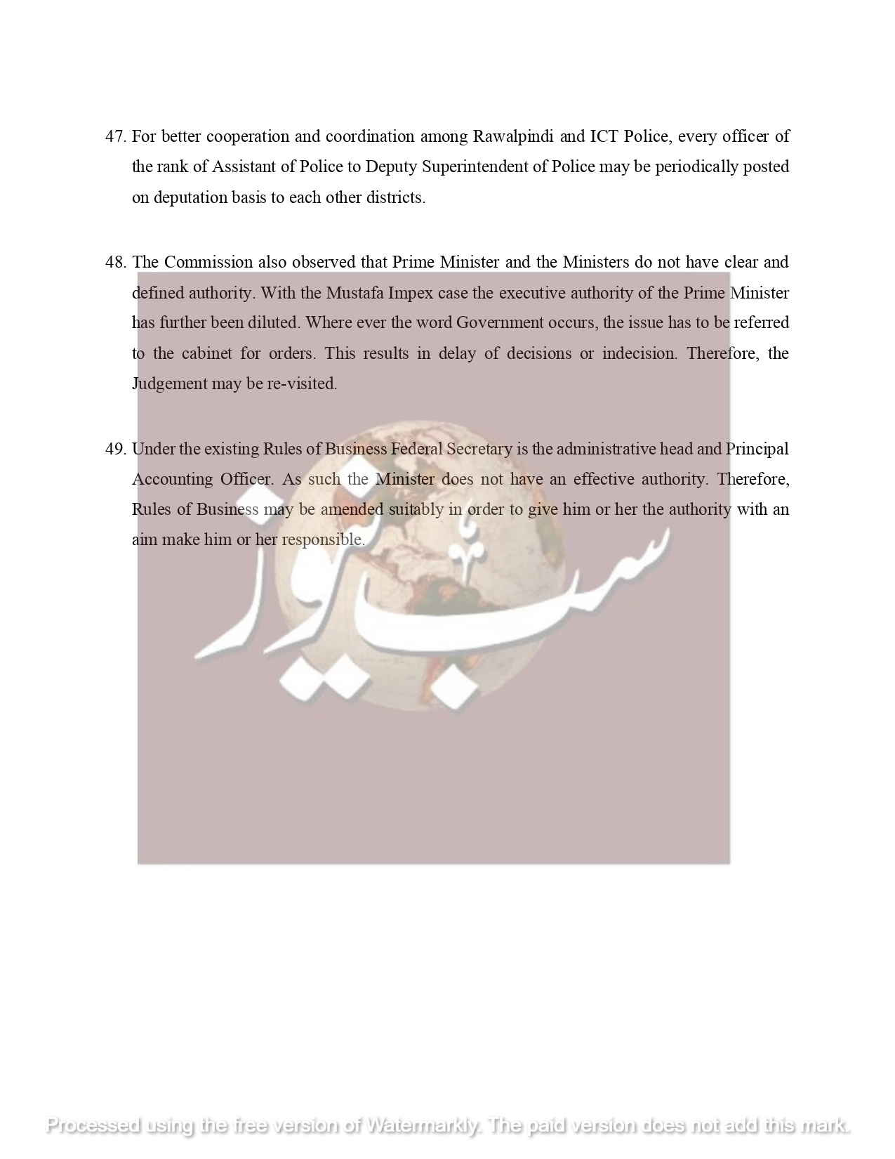 Brief on Faiz Abad Dharna Dated page 0011