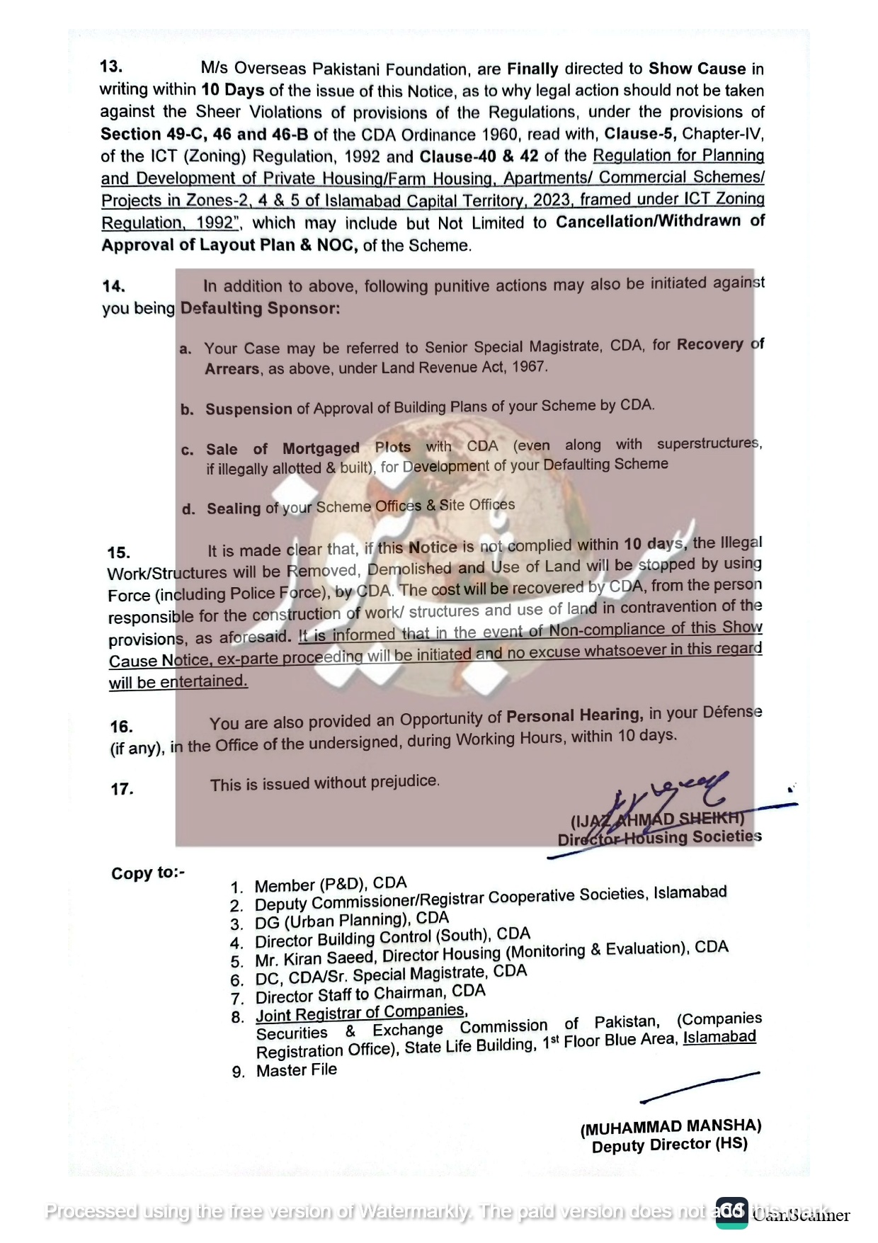 Show Cause Notice OPF HS 10 10 25 446 page 0005