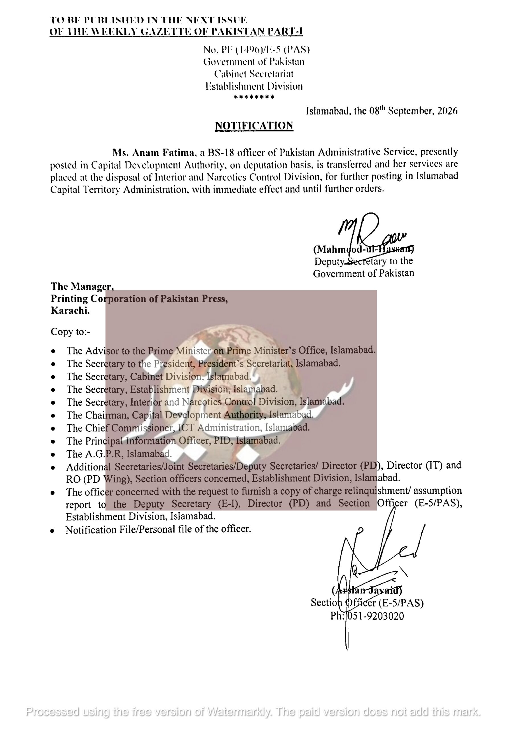 Anam Fatima PASBS 18. Posted In ICT Admn page 0001 1 scaled